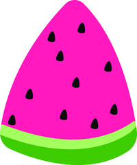 fresh juicy piece of watermelon with seeds
