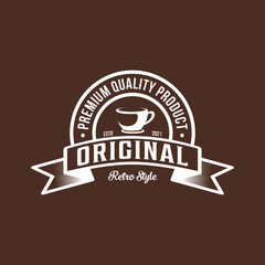premium quality original product, cafe, retro style
