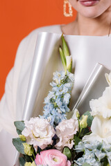 bride with bouquet
