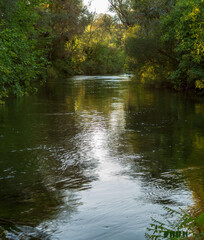 calm river in mountains