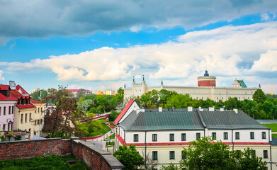 Beatiful panorama of Lublin Castle in city Lublin, Poland, Europe