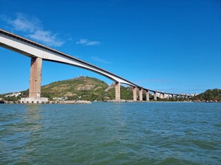 Third bridge over the sea in the bay of Vitória in Espírito Santo, Brazil.