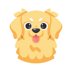 Isolated cute avatar of a dog breed Vector illustration