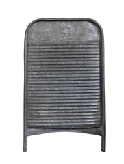 The old washboard on white, isolated