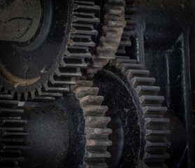 Pinion gear of the vintage mechanism