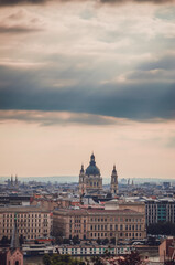 Beautiful panoramic view of Budapest , Hungary