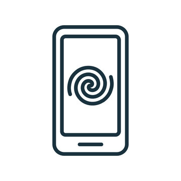 recommend clip art: Mobile Phone Addiction and Bad Influence Line Icon. Internet Harmful Doom Surfing Outline Icon. Unhealthy, Negative Feelings of Doom Scroll Pictogram. Editable Stroke. Isolated Vector Illustration