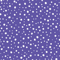 Purple seamless pattern with white dots