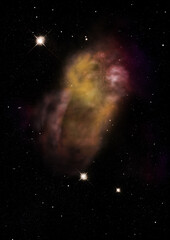 Small part of an infinite star field