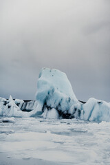 Iceberg in Jokusarlon Glacier Lagoon 