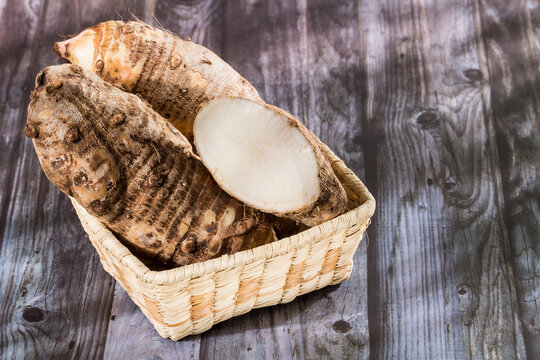 Malanga Edible Tuber - Root Of The Plant Called Colocasia Esculenta
