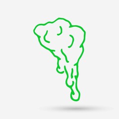 Slime icon isolated object. Vector illustration.
