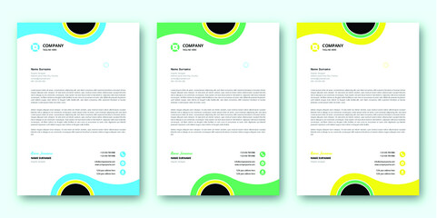 Professional creative letterhead template design for your business