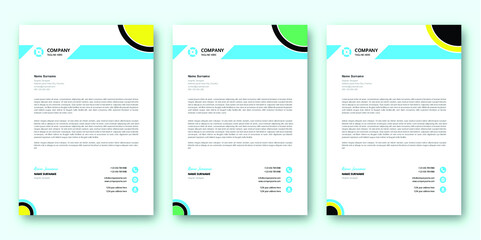 Professional creative letterhead template design for your business
