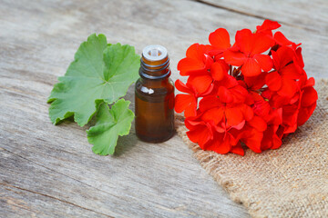 geranium essential oil container