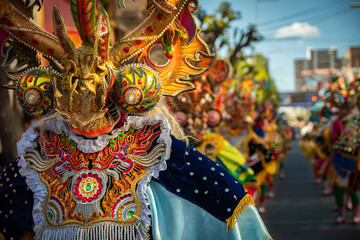 Image of a devil in the Carnival of Oruro-Bolivia.