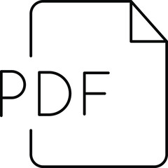 Pdf File Isolated Vector icon which can easily modify or edit

