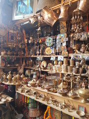 Antique shop in the Lahıc Ismailli Azerbaijan