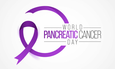 World Pancreatic Cancer day is observed every year in November.  is a disease in which malignant cells form in the tissues of the pancreas. Vector illustration