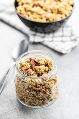 Sweet granola cereals.