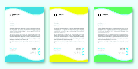 Professional creative letterhead template design for your business