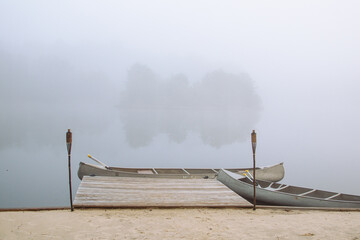 boat on the lake