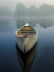 canoe on lake