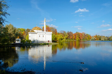 Alexander park in autumn, Pushkin (Tsarskoe Selo), St. Petersburg, Russia