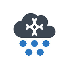 Cloud snow icon
