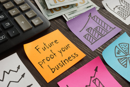 Future proof your business is shown on the business photo using the text