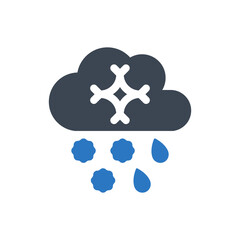 Snow rain icon