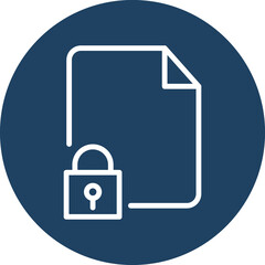 Protected file Isolated Vector icon which can easily modify or edit

