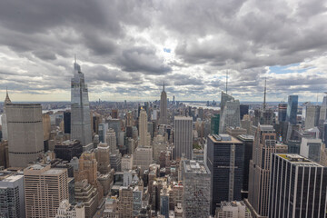 Fototapeta na wymiar September 2021 New York City Manhattan midtown buildings skyline