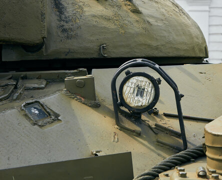 Lamp tank detail t-10m. Part of a military tank.