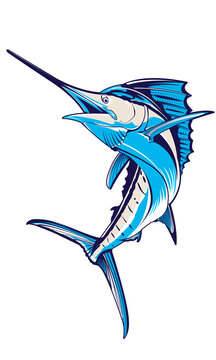recommend clip art: Swordfish vector drawing	