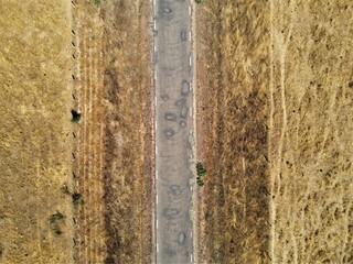 vista aérea de una carretera nacional