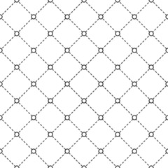 Vector seamless pattern. Geometric pattern. Black and white background. Repeated texture. Repeating diagonal geo pattern for design prints. Abstract printed. Geometry printing. Vector illustration