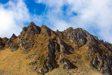 the ridges of the Fagaras mountains