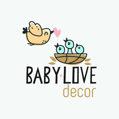 design baby card logotype
