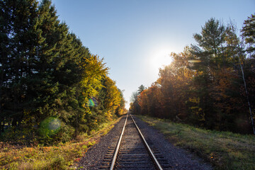 Obraz premium Montebello, Quebec, Canada in Fall