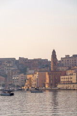 Fototapeta premium Morning walk in old part of Gaeta, ancient Italian city in province Latina