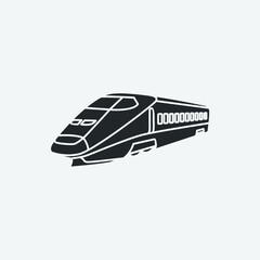 Train vector ion illustration sign