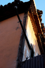 old historic abandoned house in the city
