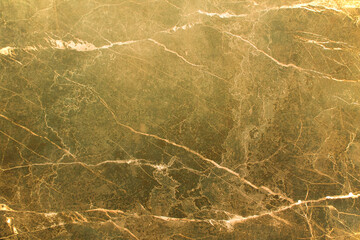 Naklejka na ściany i meble A yellowed marble wall with stripes. Yellow background with marble texture. 