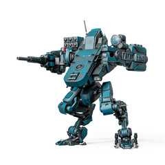 combat mech bracing fire