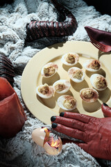 Satan Deviled Eggs