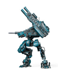 combat mech is attacking up