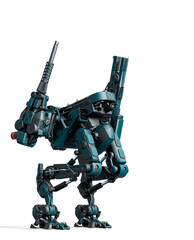 combat mech is looking up © DM7