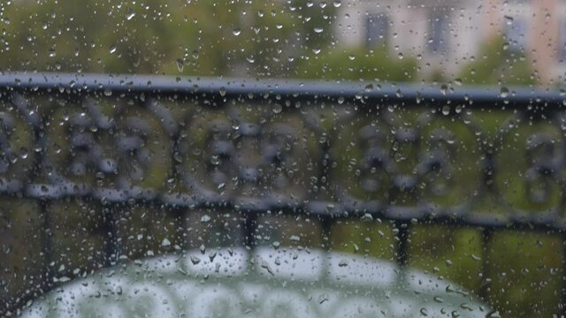 A rainy day in Paris. The 3rd September 2021, France.