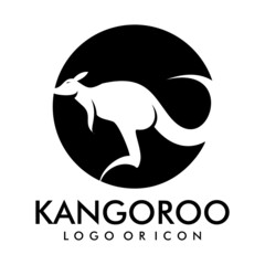 Fototapeta premium KANGAROO LOGO ICON DESIGN VECTOR